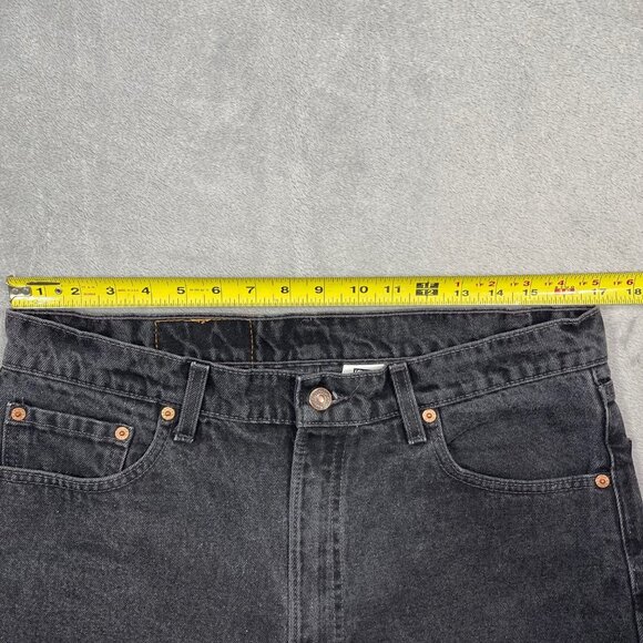 Levis 550 Y2K Relaxed Fit‎ Black Denim Jeans 36x36 (meas 33x36) Mens - Picture 6 of 9